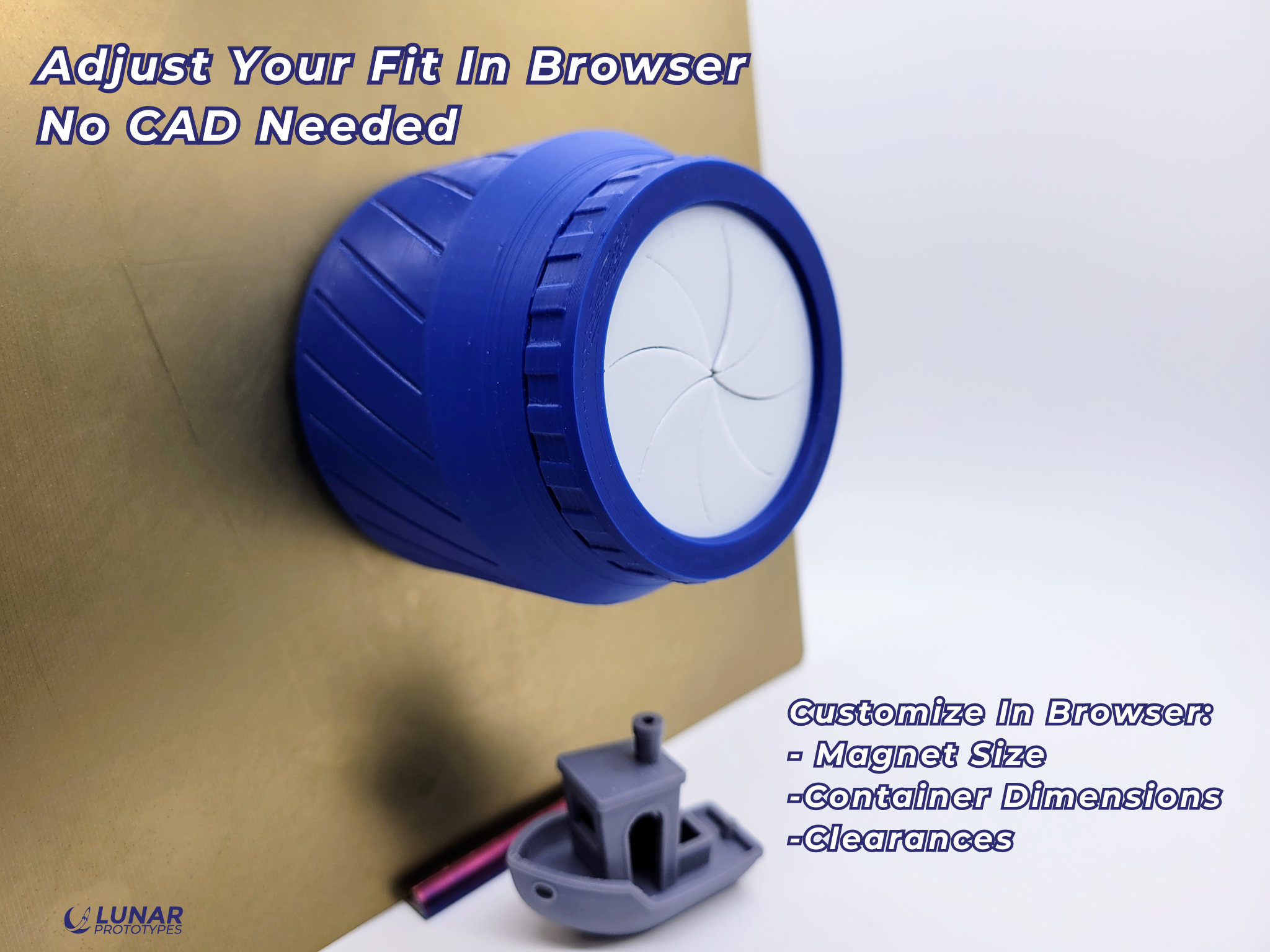 MagStow Circular Stash Bin