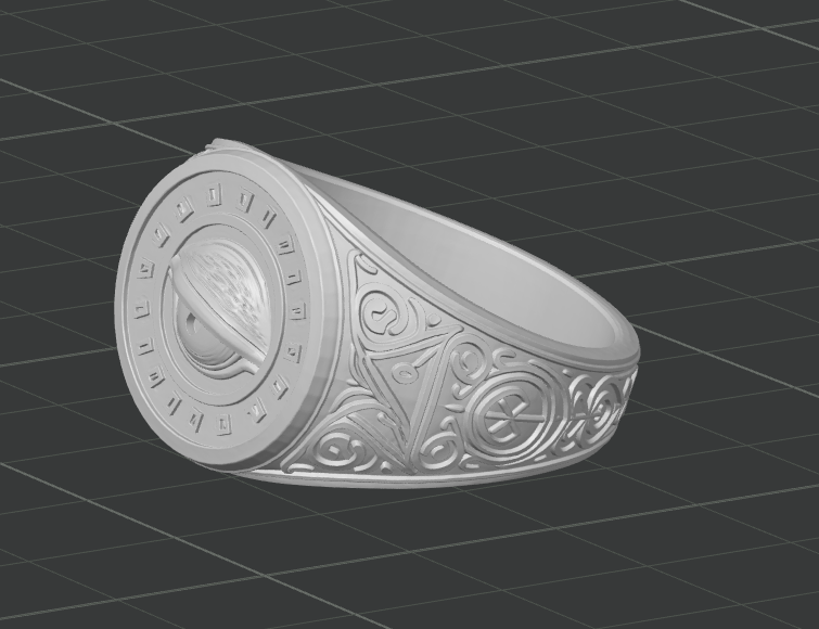 Miniatura 5 do modelo 3D ARCANE EYE RING