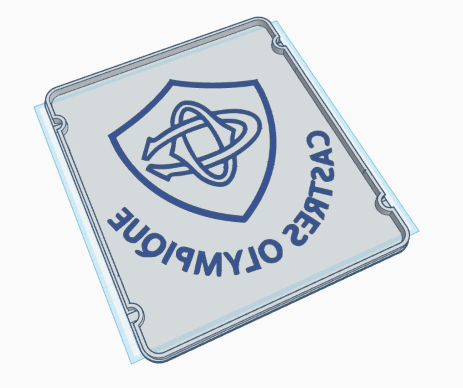 Logo Castres Olympique rugby (veilleuse rétro-éclairée)