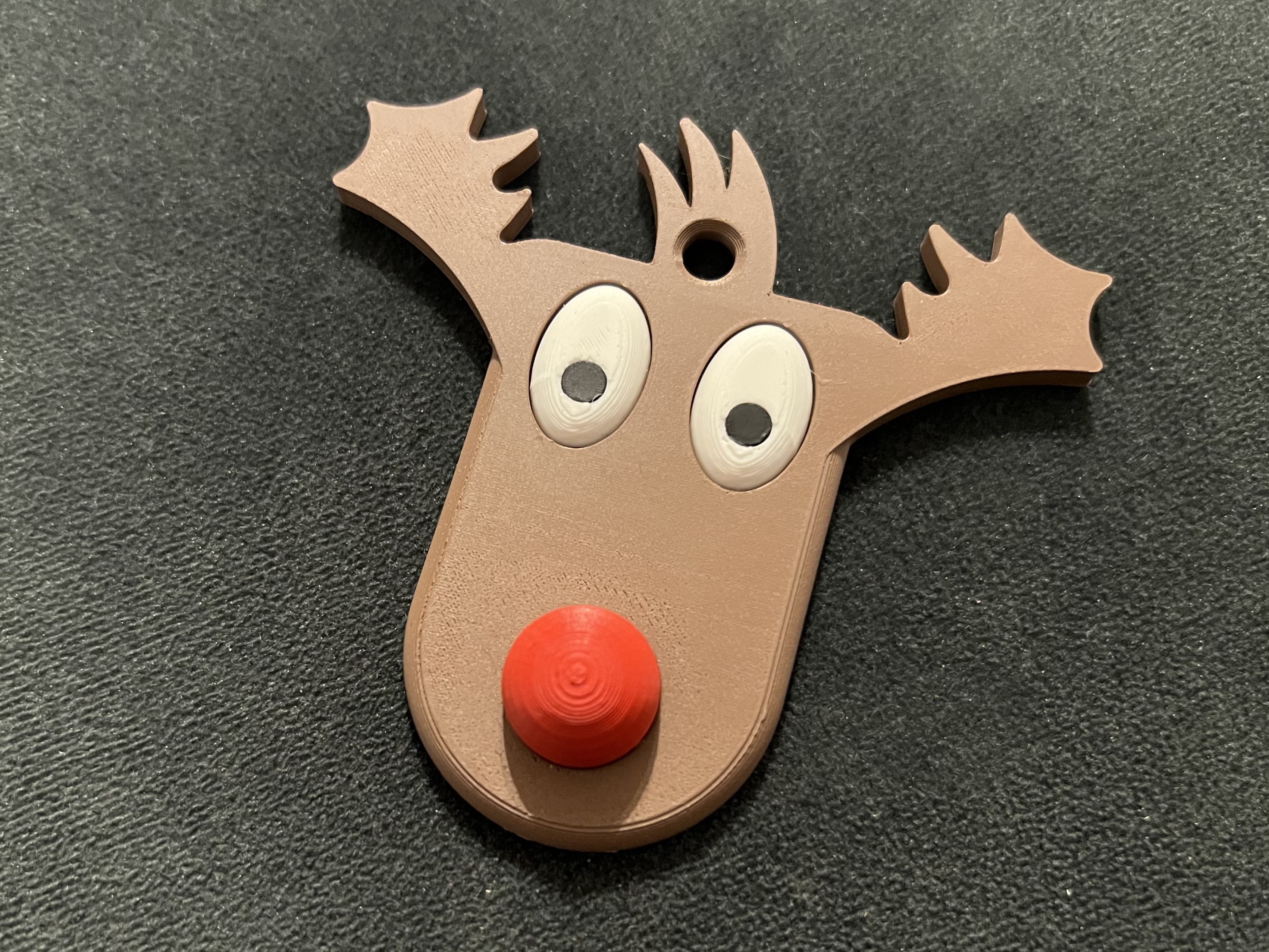 Rudolph the red nosed reindeer christmas tree ornament