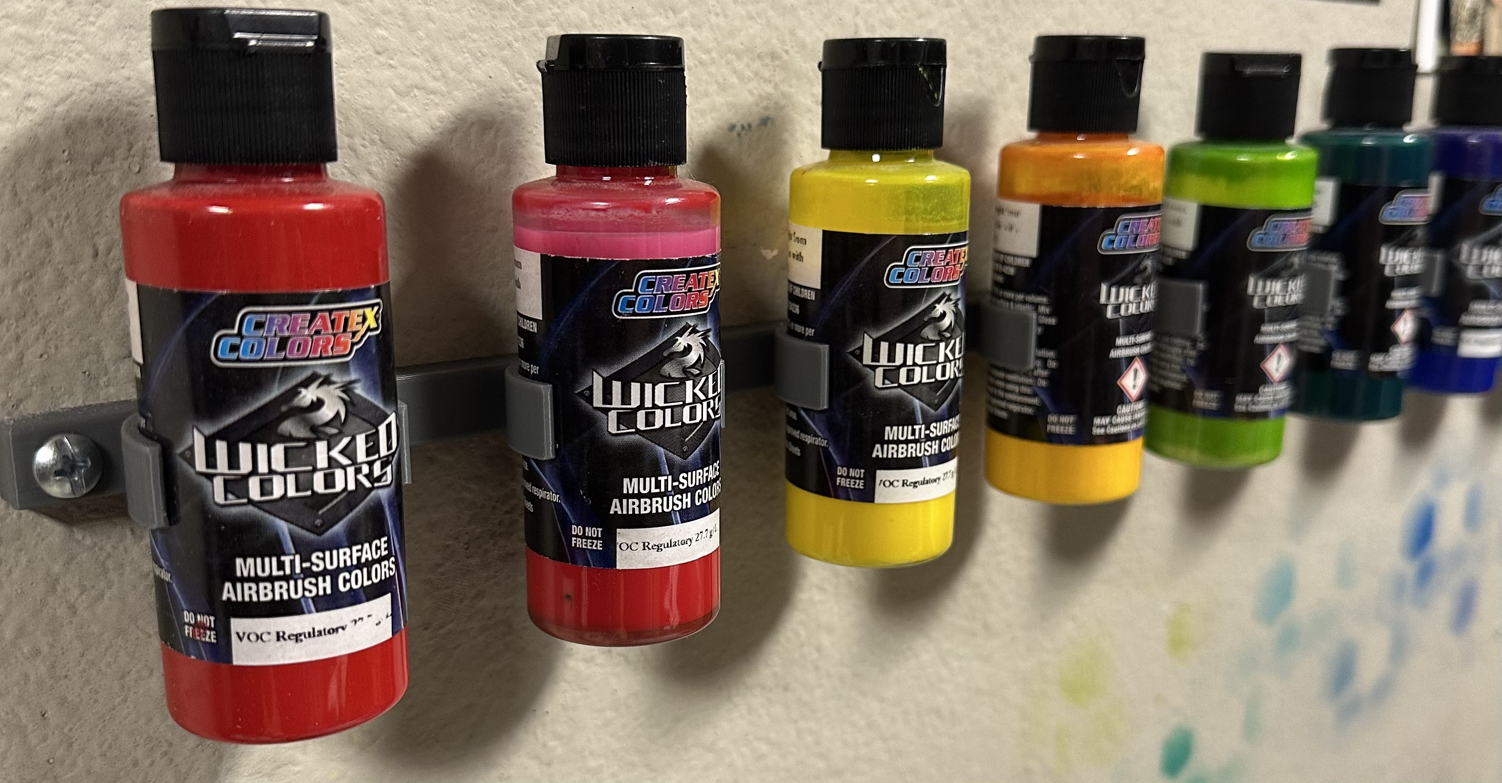 createx airbrush paint holder