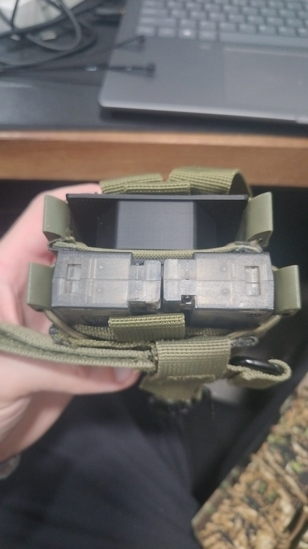 Airsoft M4 Pouch insert for 2x VSR sniper mags