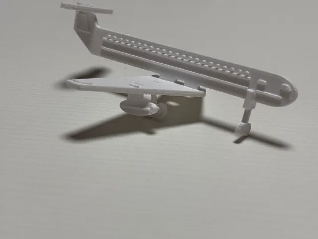 Jet Airliner - Kit Card (2 Colours, Slot-Together, No Glue)