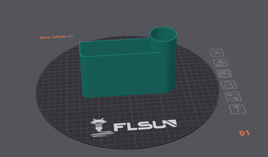 Organizador para caneta 3D de Painel Simples