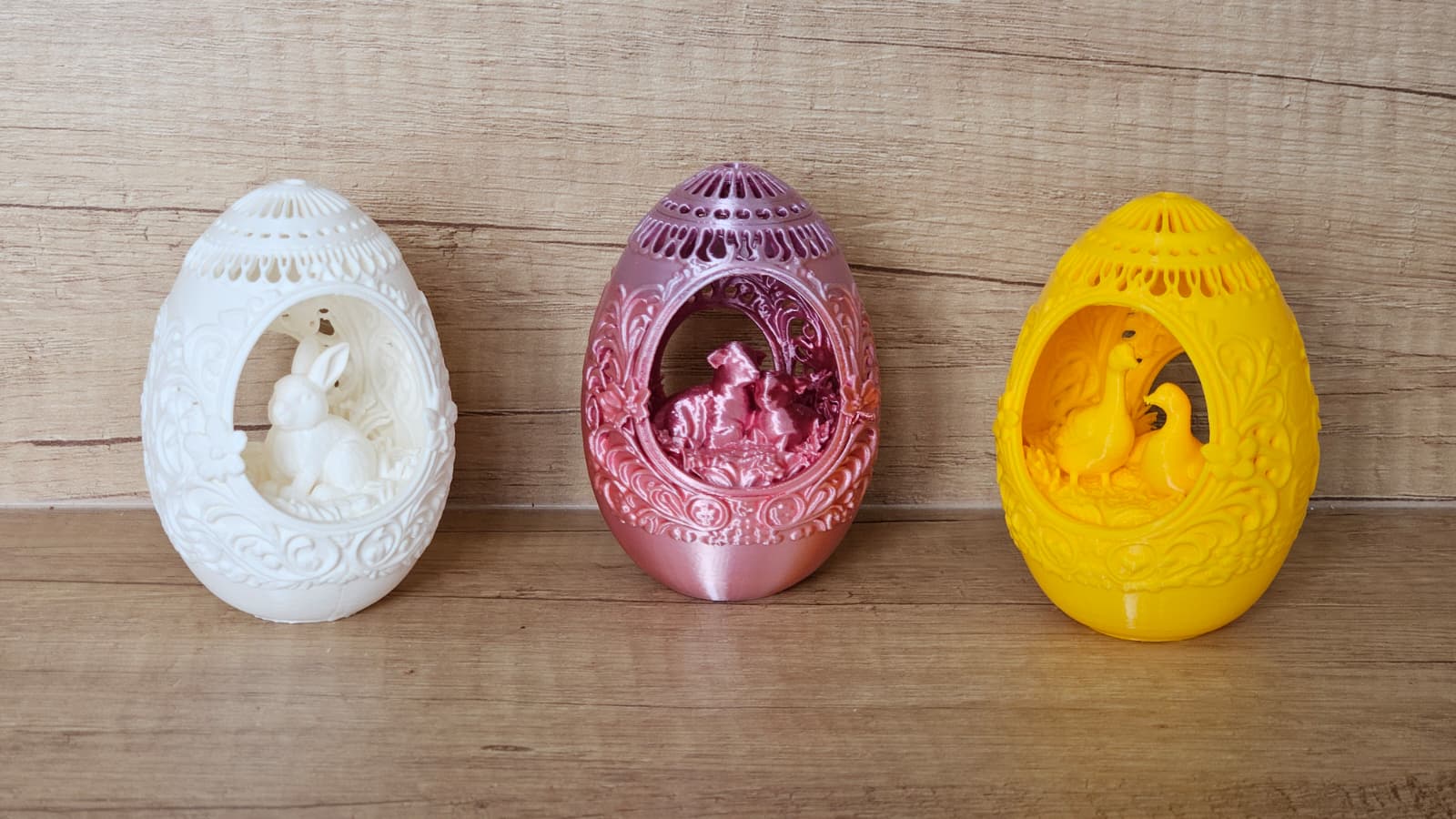 Decorative Easter Eggs - Geese, Bunny, Lambs
