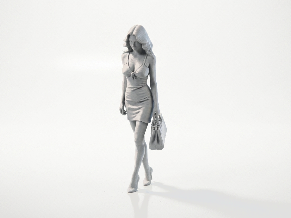 Elegant Woman Figurine Female Figure 3D Printable