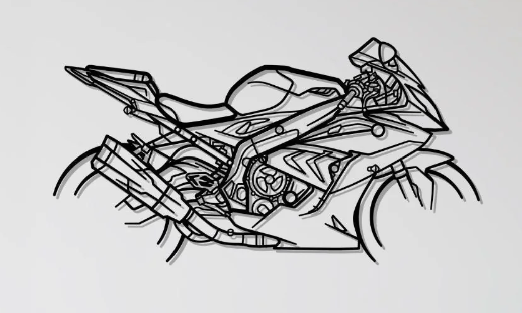 BMW S1000RR Superbike Wall Art