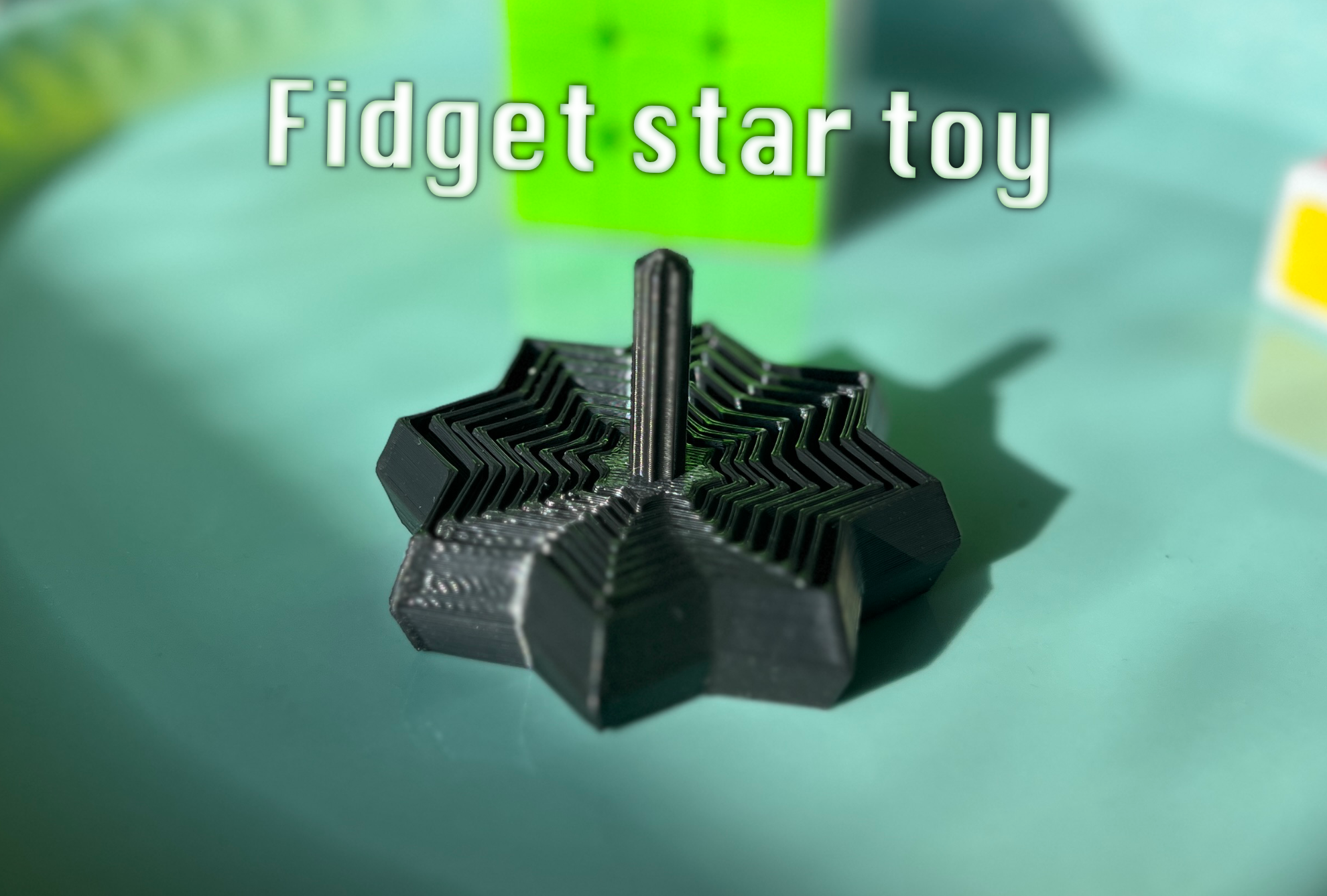 extendable fidget star with fun handle 3D model