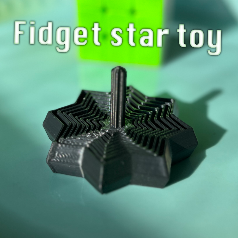 extendable fidget star with fun handle by RaffyTheInventor | Download ...