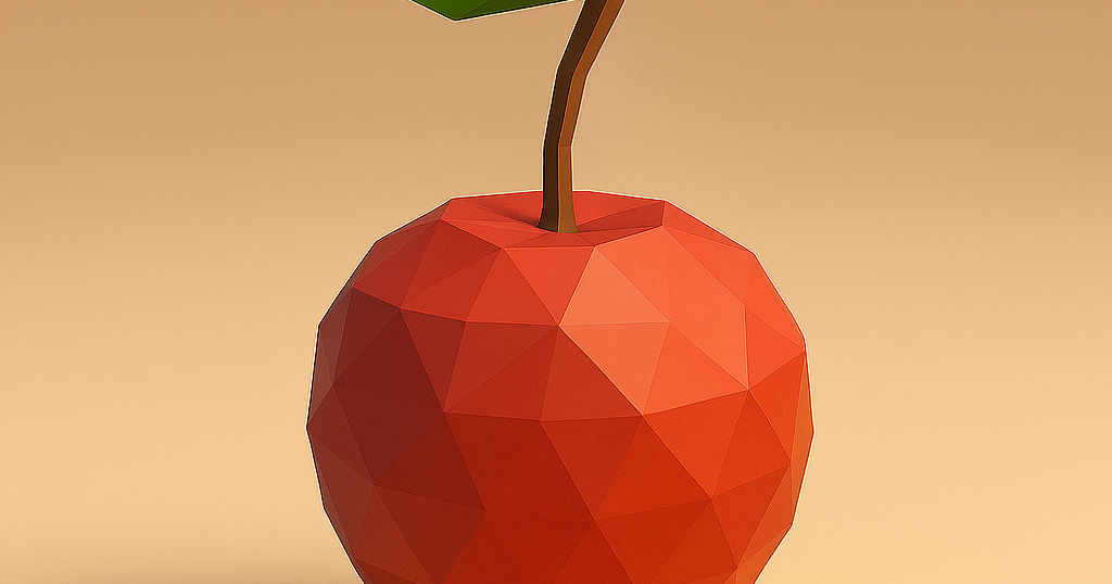 Low Poly Cherry 3D Model by LowPolyFigures | Download free STL model | Printables.com - 3D model önizlemesi