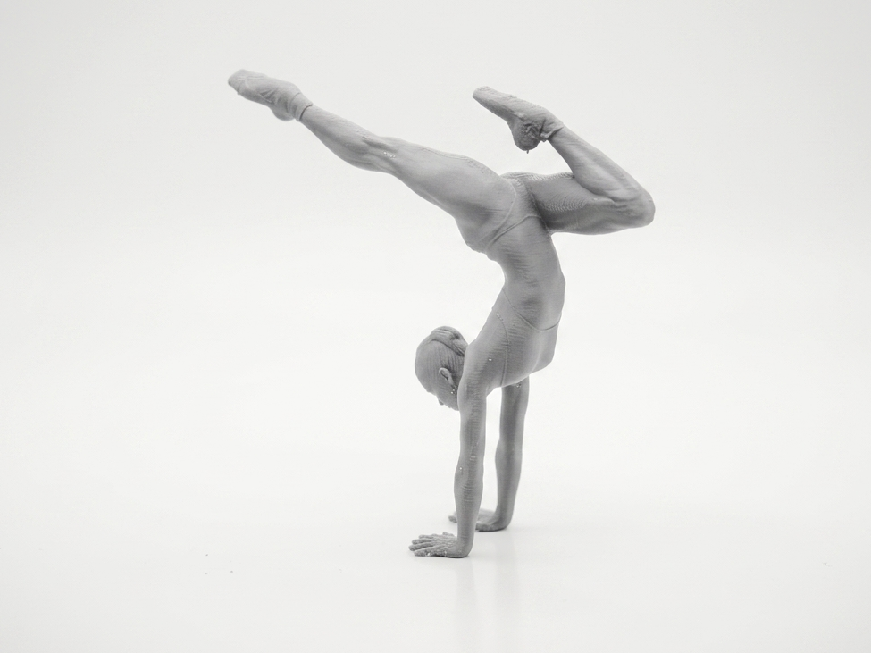 Gymnast Handstand Female Figure 3D Printable