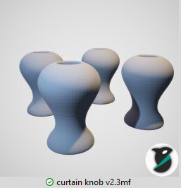 Venetian blind knob