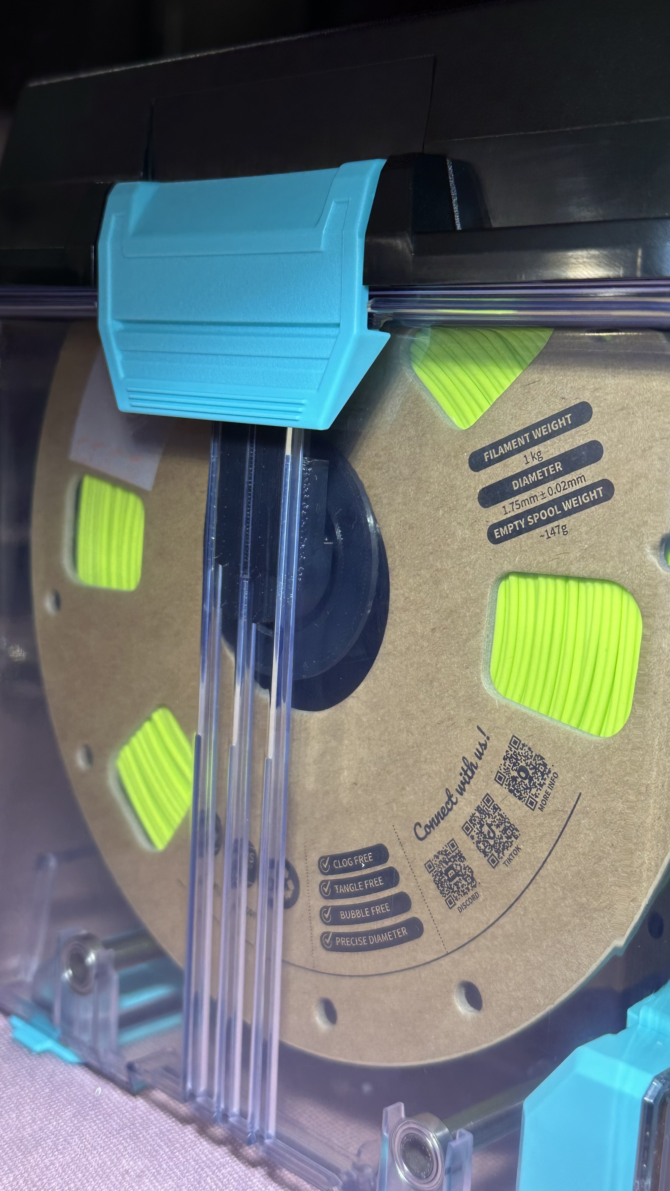 PolyDryer Filament Dry Box Center Bearing Shaft-Uses 608zz Bearings