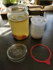 Water Kefir Strainer Insert for Weck-Jars with Opening "Massivrand-95" (> 1.000 ml )