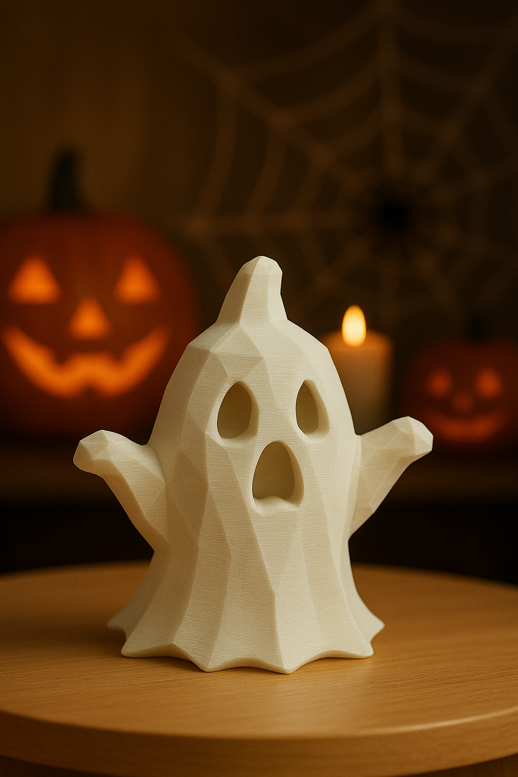 Halloween low-poly Little Ghost (keychain version included)