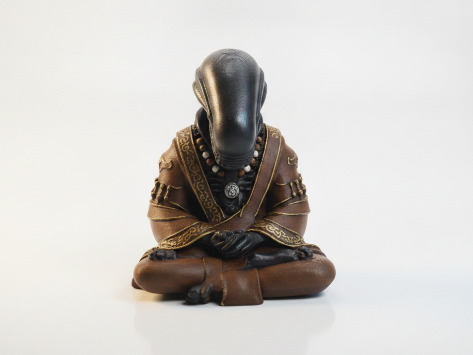 Meditating Xenomorph Figurine Movies TV 3D Printable