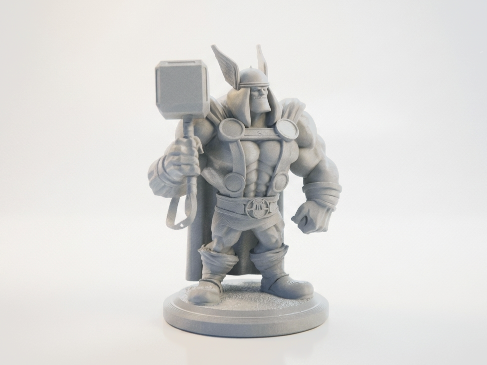 Buff Thor Bust Mythological Figurine 3D Printable