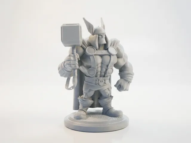 Buff Thor Bust Mythological Figurine 3D Printable