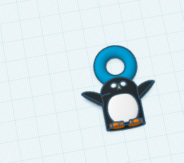 penguin key chain
