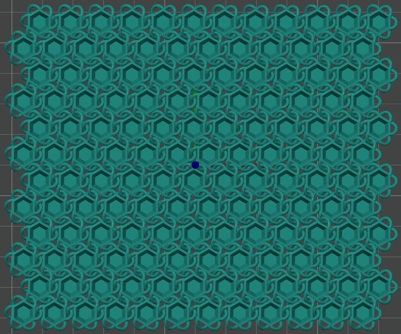 Flexible hex chainmail