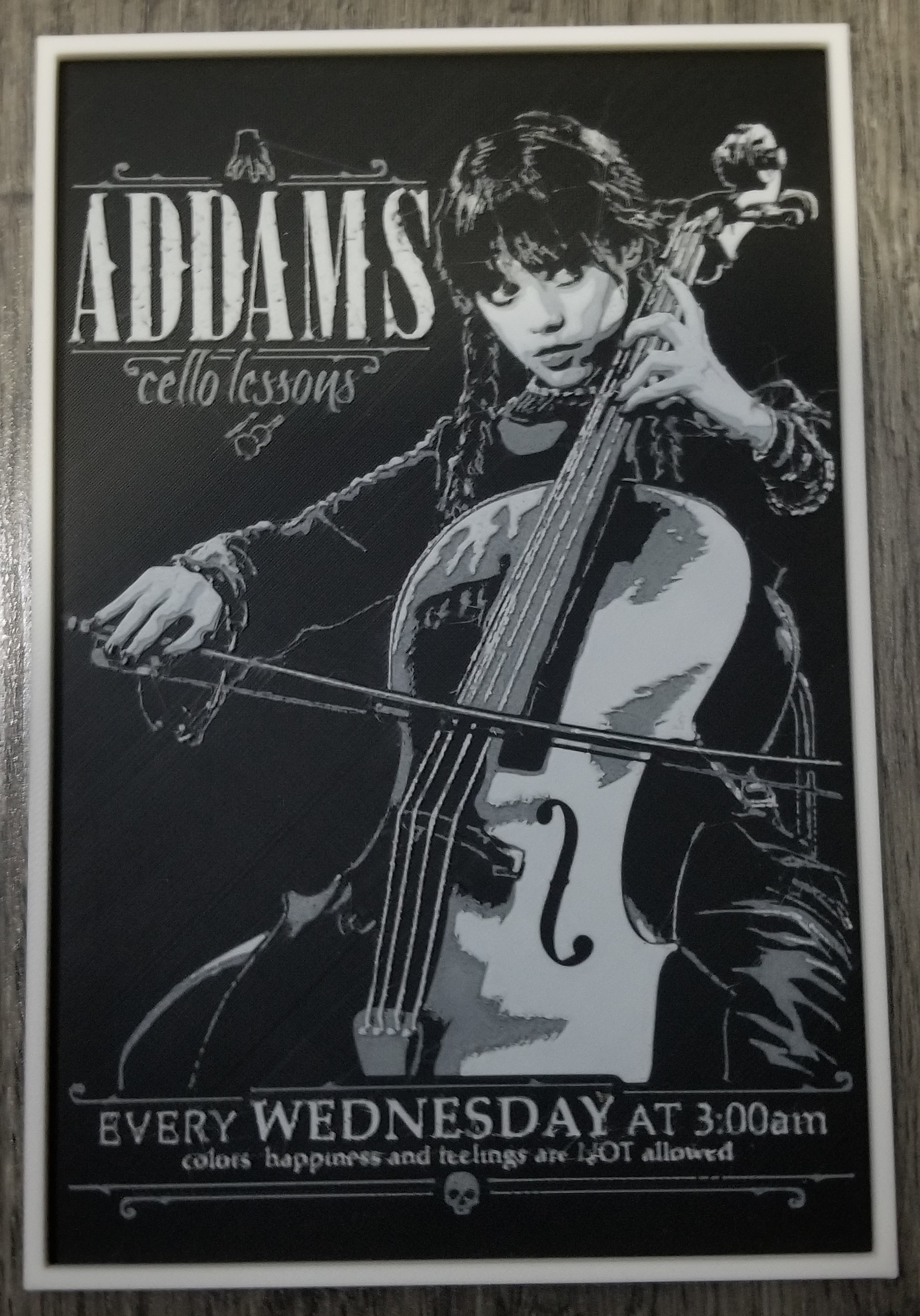 Wednesday Cello Lesson 3D model