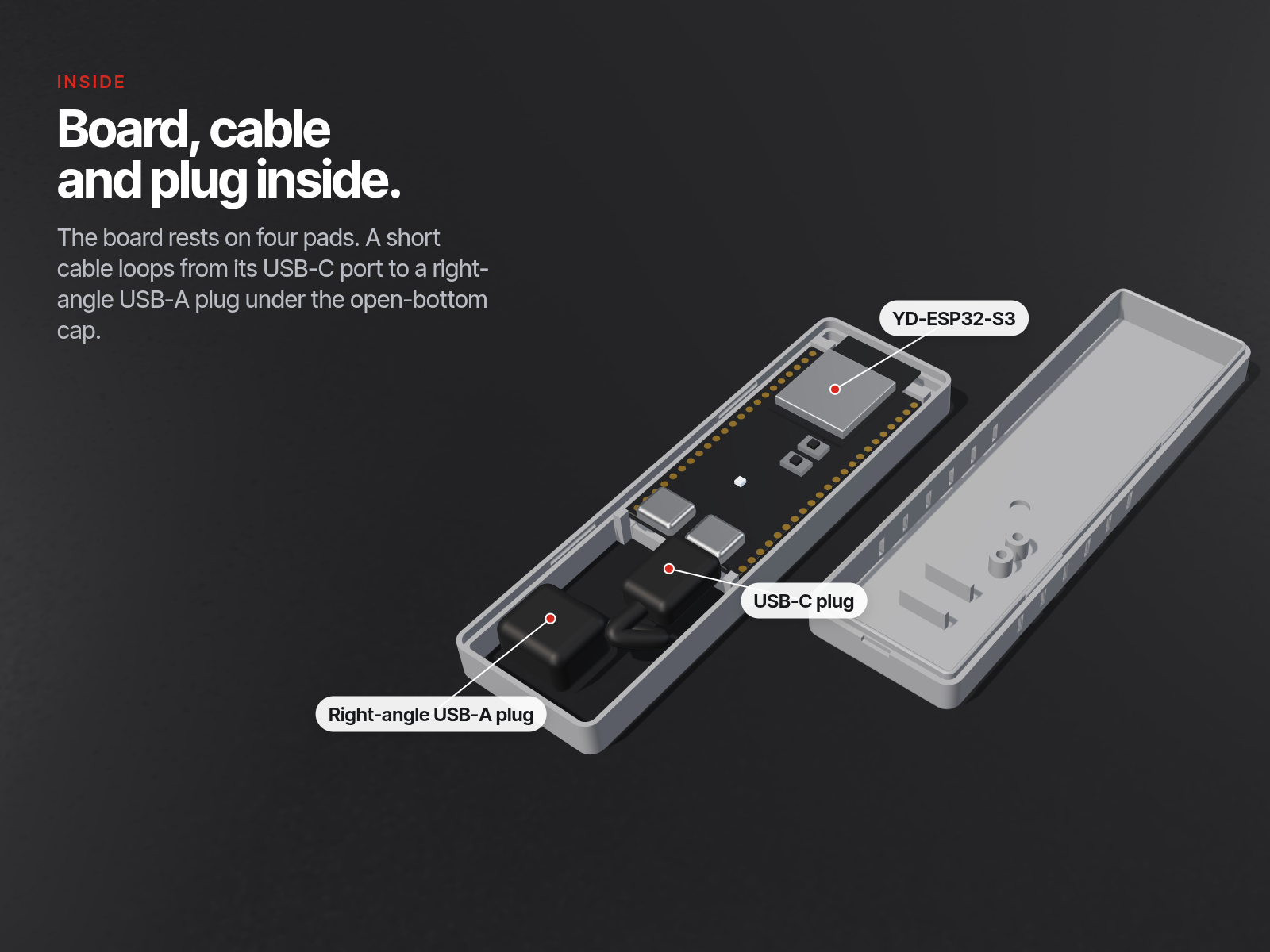 open-firenet ESP32-S3 Magnetic Case for Pellet Stoves (YD-ESP32-S3 ...