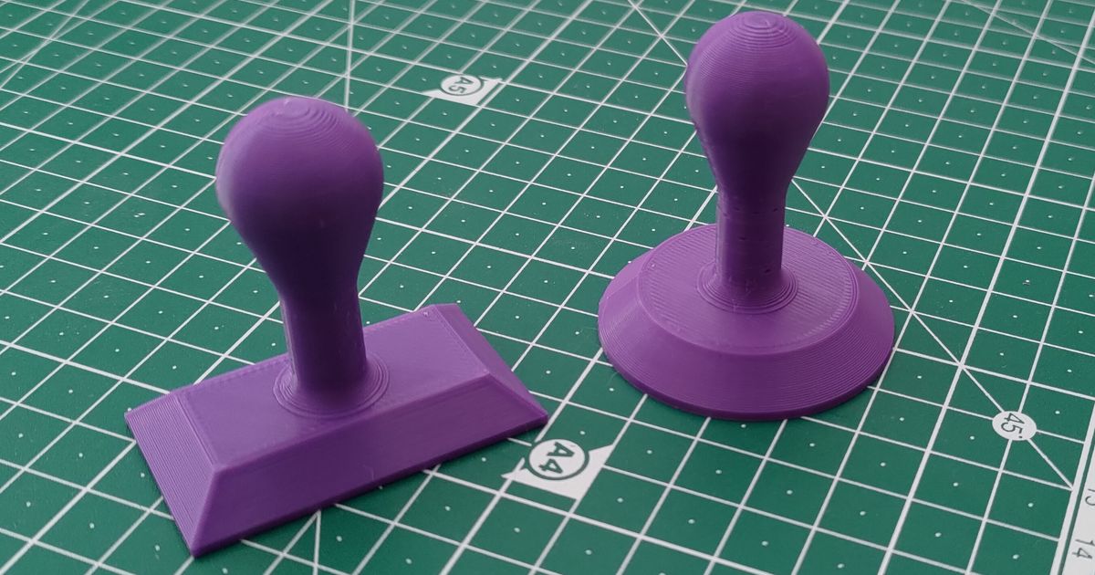 Rubber Stamp Handle by ccoenen | Download free STL model | Printables.com