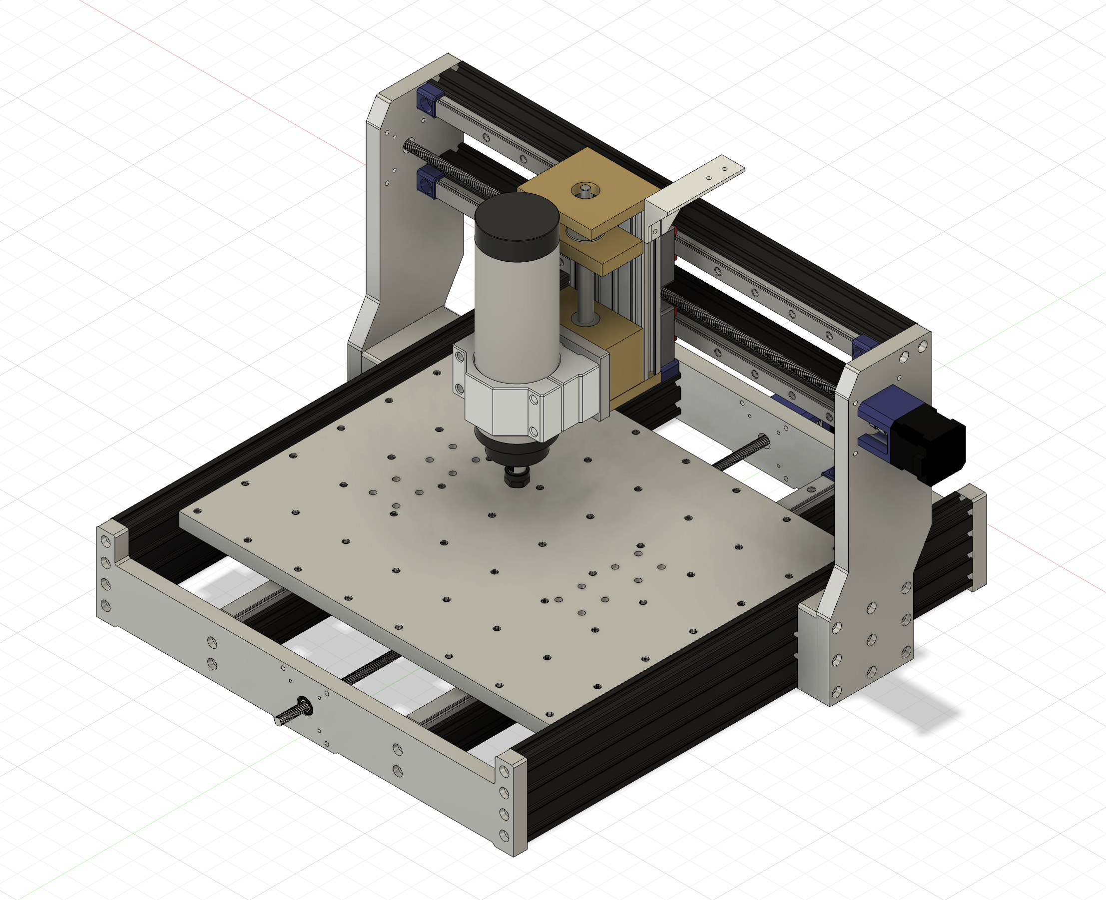 Basic 4030 Desktop CNC Router Design for 65mm Spindles
