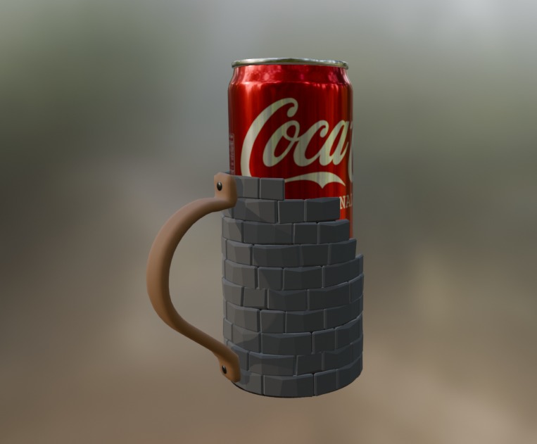 Stone Well Soda Can Holder
