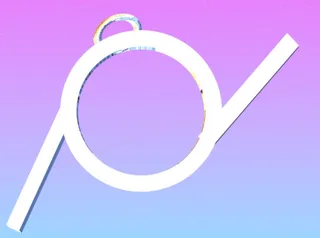 Genderfluid symbol earing