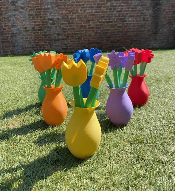 Vaas met bloemen