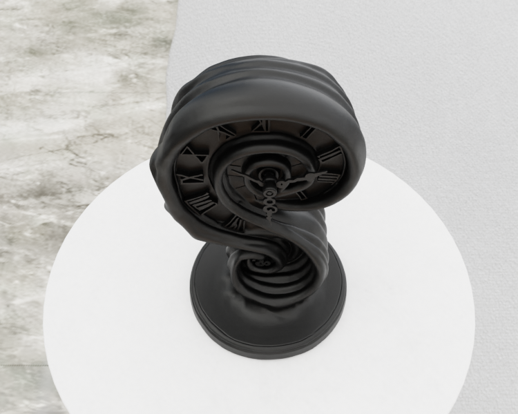 Miniatura 8 do modelo 3D Spiral Clock