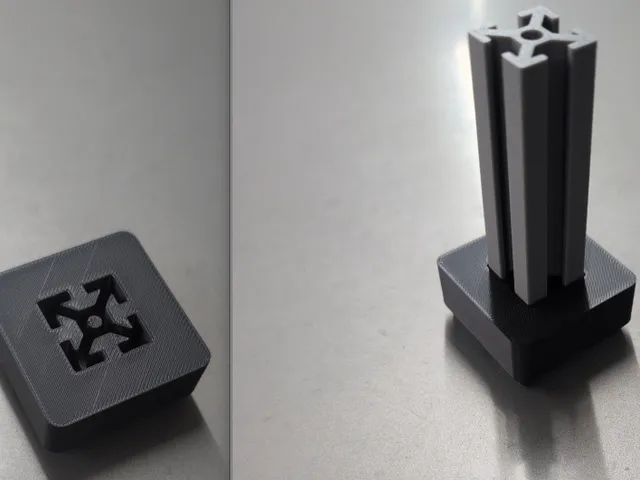 Aluminum extrusion cutout for FreeCad