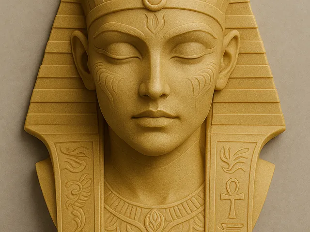 Favored of Ra Egyptian wall ornament bust