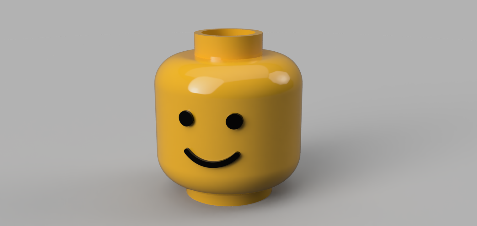 Lego Head Bead