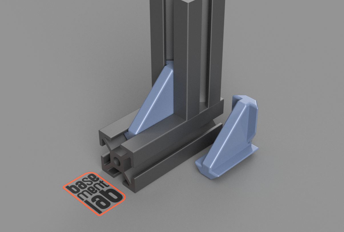 2020 T-Slot 45_90 connector Hidden Mount  Aluminium Profile