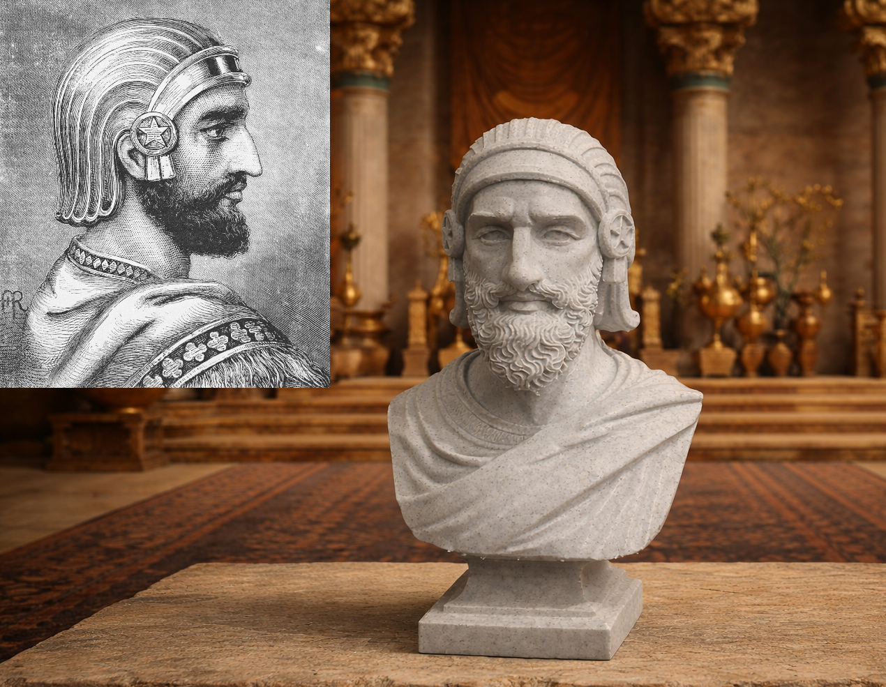 Cyrus II the Great (Kūruš) — Bust