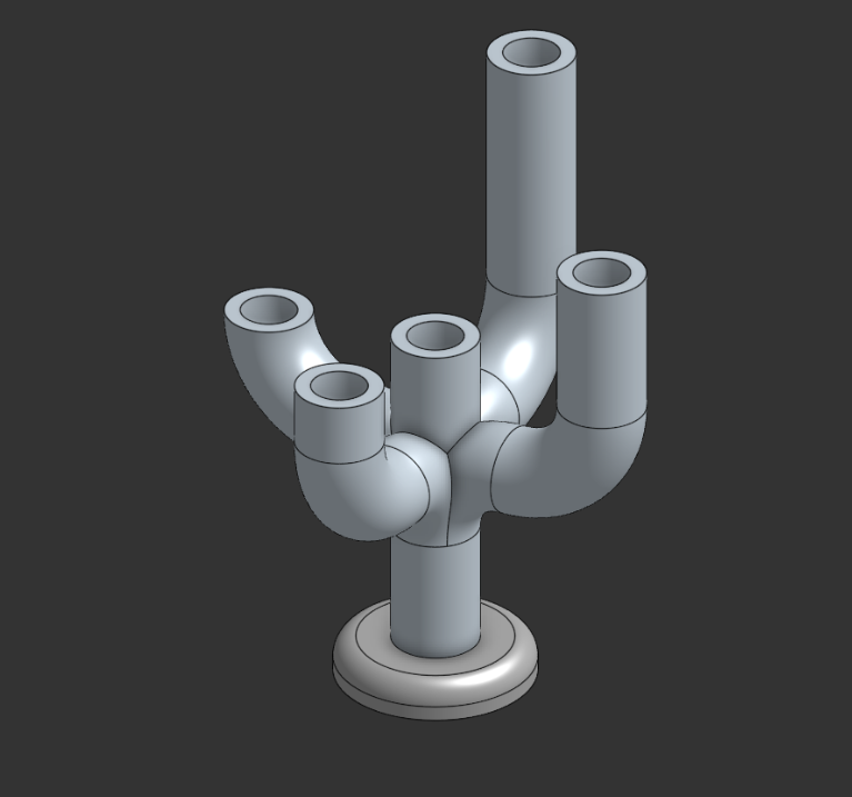candle holder modern 2.25 cm diameter candle 2 part