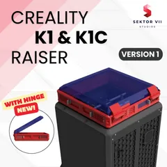 CREALITY K1 & K1C RAISER / LID EXTENSION / RISER / TOP COVER / UPGRADE (VERSION 1)