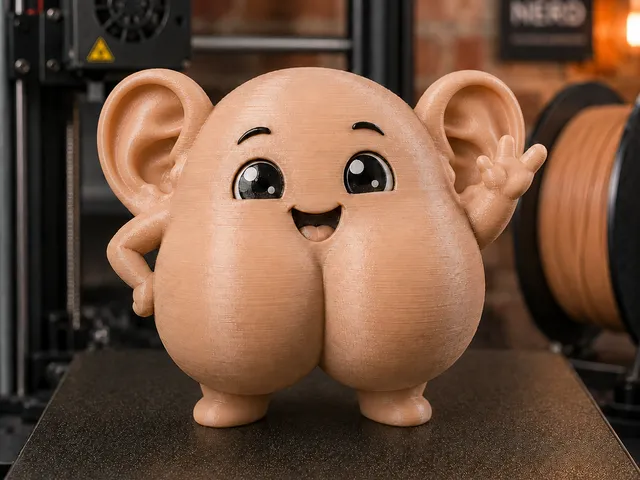 Po mit Ohren/Butt with ears