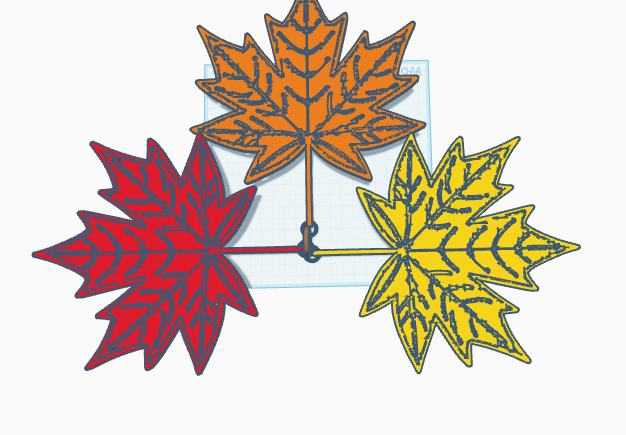 Maple leaf earrings