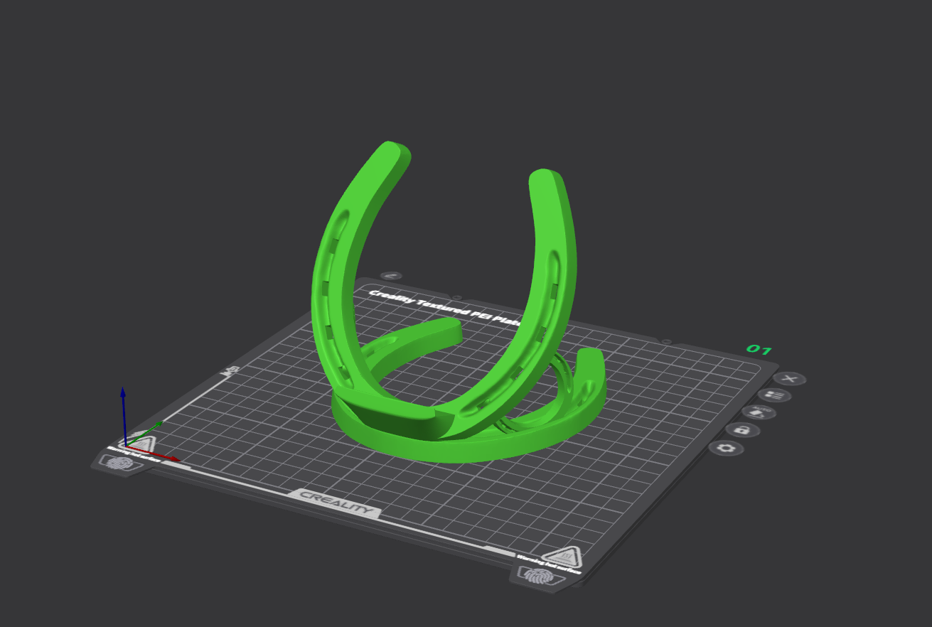 Horseshoes picture/tablet/phone stand
