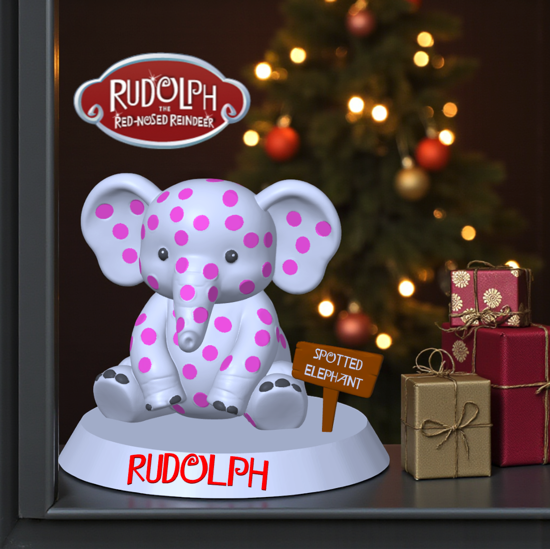 Spotted Elephant Diorama | Rudolf the Red-Nosed Reindeer