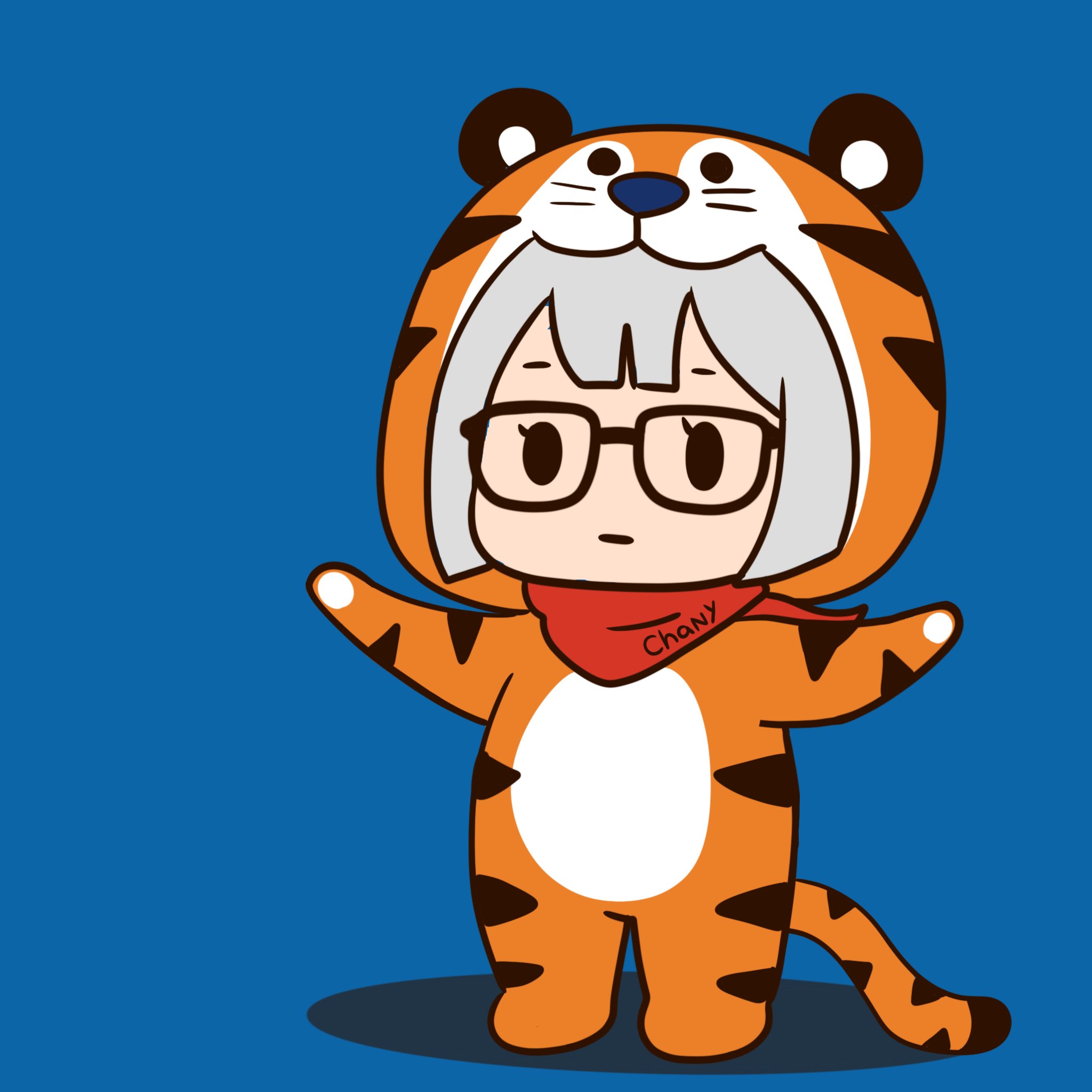 Tiger Suit Character – Swappable Head & Body