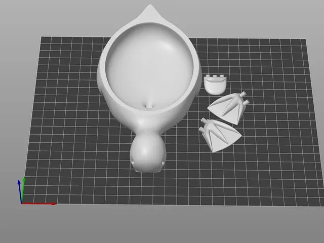 Split model for printing in different colors