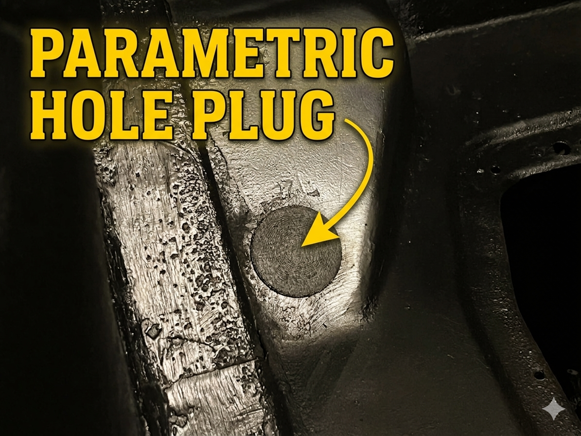 Parametric TPU Hole Plug for Sheet Metal or Plastic