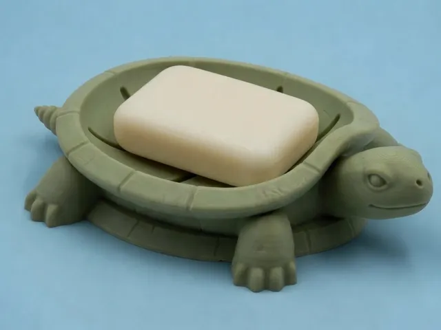 Tortoise Soap Holder Decorative Bathroom Soap Dish Organizer