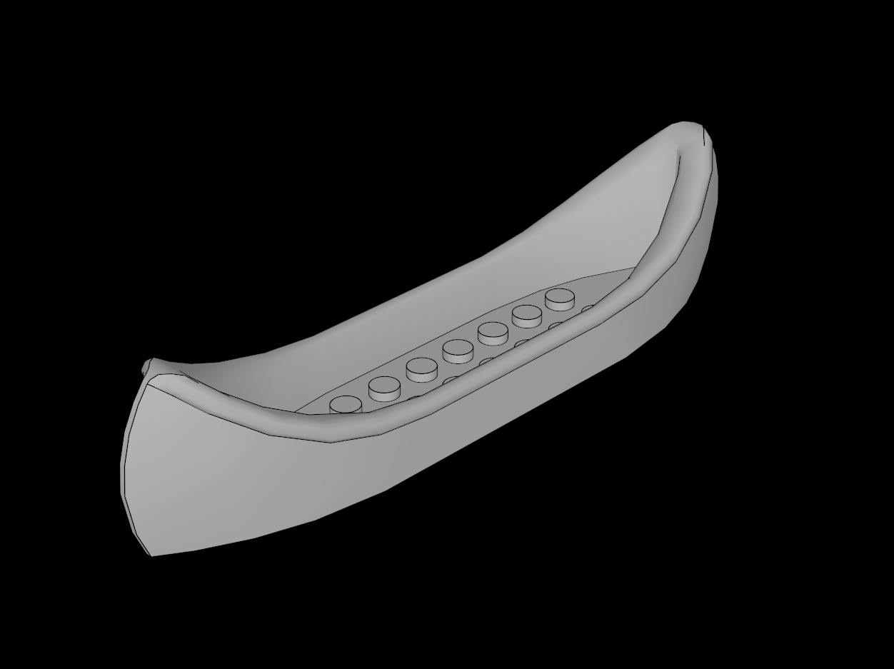 Lego Compatible (6021.dat) Boat Canoe  4 x 16