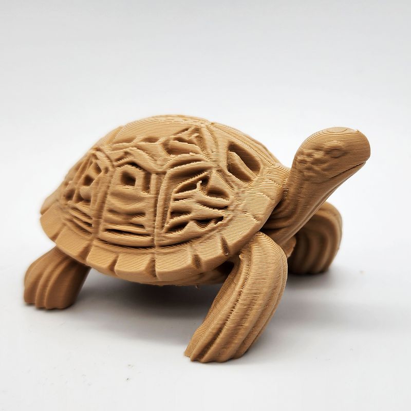 その他 Crane and Tortoise Carved Paperweight Hand Finished Turtle