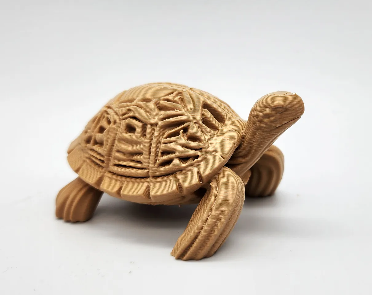 Wood-Carved Tortoise by Triple G Workshop | Download free STL